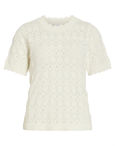 Vila - VILOwen Pointelle Strik - Cloud Dancer